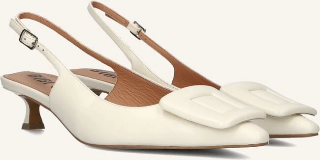 Bibi Lou Damen Slingbacks 641z10vk – Elegante Kitten Heels in Weiß 3 Bibi Lou Damen Slingbacks 641z10vk – Elegante Kitten Heels in Weiß
