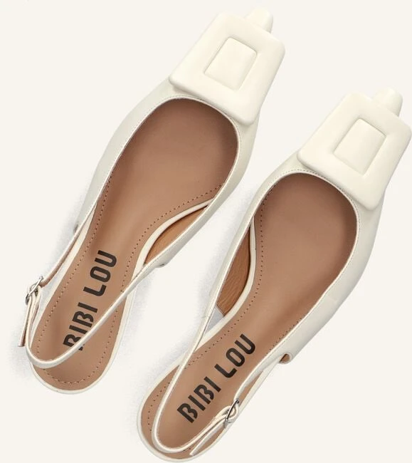 Bibi Lou Damen Slingbacks 641z10vk – Elegante Kitten Heels in Weiß 6 Bibi Lou Damen Slingbacks 641z10vk – Elegante Kitten Heels in Weiß – Bild 4