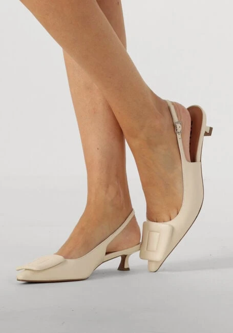 Bibi Lou Damen Slingbacks 641z10vk – Elegante Kitten Heels in Weiß 7 Bibi Lou Damen Slingbacks 641z10vk – Elegante Kitten Heels in Weiß – Bild 5