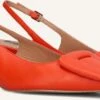 Bibi Lou Rote Leder-Slingbacks mit Kitten Heel - Modell 641z10vk -Teveo Geschaft 303426 1