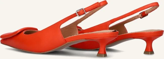 Bibi Lou Rote Leder-Slingbacks mit Kitten Heel - Modell 641z10vk 4 Bibi Lou Rote Leder-Slingbacks mit Kitten Heel - Modell 641z10vk – Bild 2