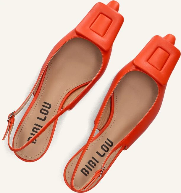 Bibi Lou Rote Leder-Slingbacks mit Kitten Heel - Modell 641z10vk 6 Bibi Lou Rote Leder-Slingbacks mit Kitten Heel - Modell 641z10vk – Bild 4