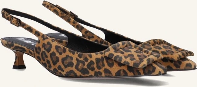 Bibi Lou 641z35vk Slingbacks - Brown Leopard Print Kitten Heels 3 Bibi Lou 641z35vk Slingbacks - Brown Leopard Print Kitten Heels