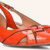 Bibi Lou Damen Pumps 632z21vk in Orange aus edlem Lackleder