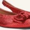 Blasz L15593: Elegante rote Damen Slingbacks mit Blockabsatz