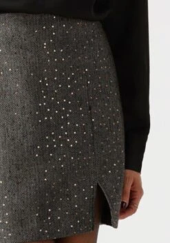 Ydence Skirt Elfie - Eleganter Minirock in Schwarz mit Glitter -Teveo Geschaft 303724 3