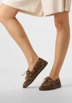 Copenhagen Studios CPH160 Damen Mokassins in Braun mit Leopard-Print -Teveo Geschaft 303942 8