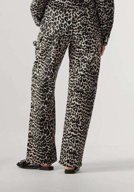 Colourful Rebel Tinsley Leopard Denim Worker Pants - Straight Leg 4 Colourful Rebel Tinsley Leopard Denim Worker Pants - Straight Leg – Bild 2