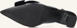 Lodi Kal5307 Schwarze Leder Slingbacks mit Trichterabsatz -Teveo Geschaft 304918 4