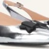 Floris van Bommel Silberne Leder-Slingbacks Sfw-40050 -Teveo Geschaft 305560 1