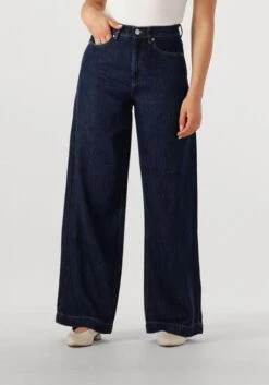 MSCH Copenhagen Josephine Rue HW Wide Leg Jeans - Dark Blue