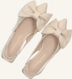 Stefano Lauran Mirella - Beige Leather Pointed Toe Slingbacks -Teveo Geschaft 306304 5