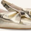 Stefano Lauran Mirella Slingbacks - Goldfarbene Leder-Slingbacks für Damen -Teveo Geschaft 306316 1