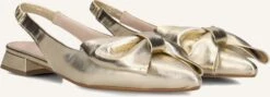 Stefano Lauran Mirella Slingbacks - Goldfarbene Leder-Slingbacks für Damen