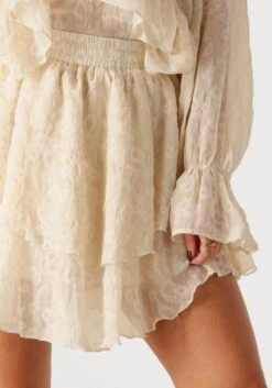 Studio Amaya Amaya Minirock Siem - Beige Bedruckter Rock -Teveo Geschaft 306440 3