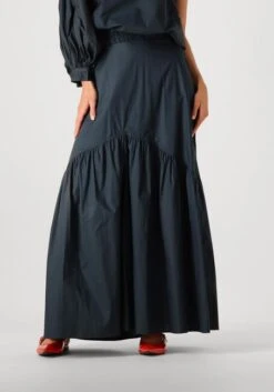 By-bar Joya Poplin Skirt - Eleganter Blauer Maxirock für Damen