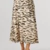 By-bar Juta Zebra Skirt: Eleganter Beige Maxirock mit Tierprint -Teveo Geschaft 306529 1