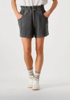 By-bar Leon Twill Short: Stilvolle Graue Denim Short für Damen