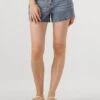Rouge Edit Roujolie HW WF Denim Shorts - Blau -Teveo Geschaft 306778 1