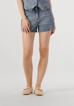 Rouge Edit Roujolie HW WF Denim Shorts - Blau