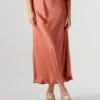 Summum Heavy Silky Touch Midi Skirt - Rose 2 Summum Heavy Silky Touch Midi Skirt - Rose -Teveo Geschaft 307049 1