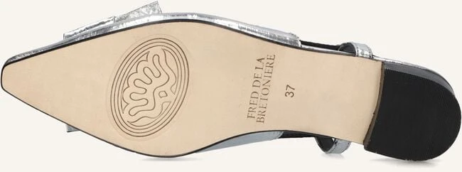 Fred de la Bretonière Elisse Slingbacks aus Leder in Silber 5 Fred de la Bretonière Elisse Slingbacks aus Leder in Silber – Bild 3