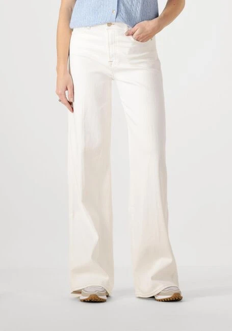 7 For All Mankind Lotta Sugar Wide-Leg Jeans in Off-White 3 7 For All Mankind Lotta Sugar Wide-Leg Jeans in Off-White