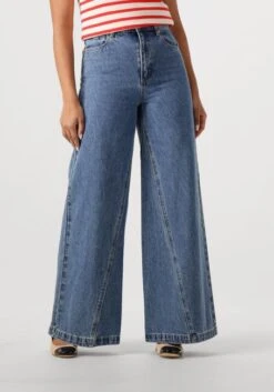 Abrand Jeans Super Wide Chantell - Blaue Wide Leg Jeans mit Hoher Taille