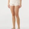 Abrand Jeans High Relaxed Short Keke - Kurze Damen Jeans in Off-White -Teveo Geschaft 308350 1