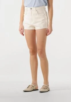 Abrand Jeans High Relaxed Short Keke - Kurze Damen Jeans in Off-White