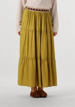 Louizon Wellness Maxirock - Eleganter Gelber Damenrock