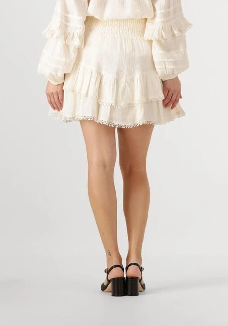 Ibana Sarlotte Minirock - Eleganter Rock in Ecru aus 100% Baumwolle 4 Ibana Sarlotte Minirock - Eleganter Rock in Ecru aus 100% Baumwolle – Bild 2