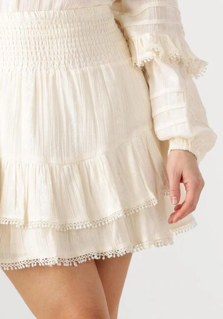 Ibana Sarlotte Minirock - Eleganter Rock in Ecru aus 100% Baumwolle 5 Ibana Sarlotte Minirock - Eleganter Rock in Ecru aus 100% Baumwolle – Bild 3