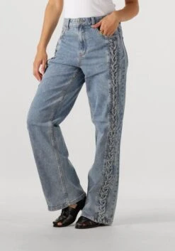 Y.A.S Yaseyla HW Denim Jeans - Blaue Straight Leg Damenjeans