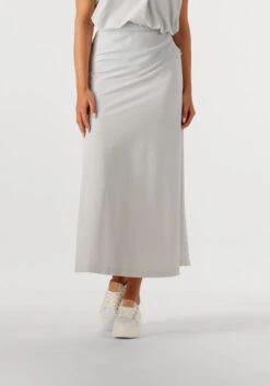 Penn & Ink Damen Midirock Skirt - Grau