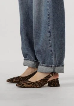 Billi Bi A8320 Braune Slingbacks mit Leoprint und Blockabsatz -Teveo Geschaft 309626 8