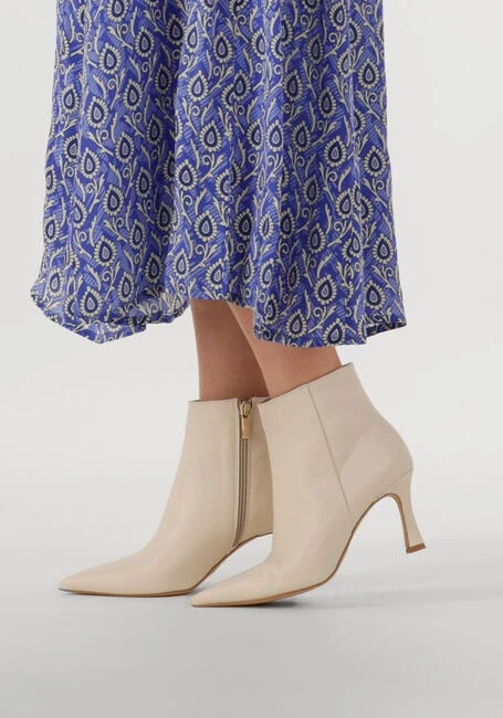 Notre-V 19536 Elegante Damen Stiefeletten in Beige aus Leder 7 Notre-V 19536 Elegante Damen Stiefeletten in Beige aus Leder – Bild 5