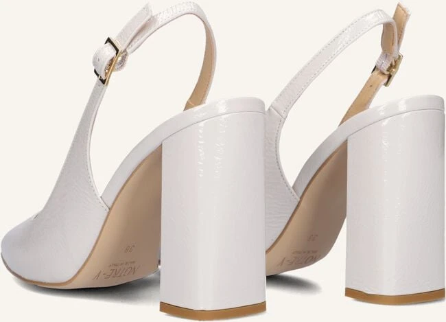 Notre-V 27113 Slingbacks aus Leder – Eleganz in Weiß 4 Notre-V 27113 Slingbacks aus Leder – Eleganz in Weiß – Bild 2