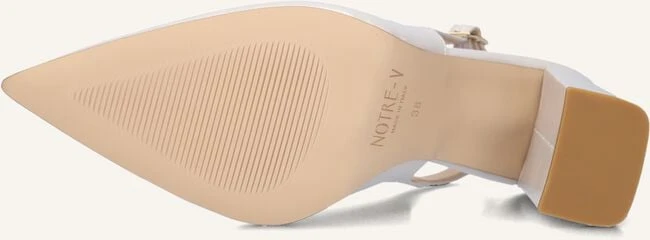 Notre-V 27113 Slingbacks aus Leder – Eleganz in Weiß 5 Notre-V 27113 Slingbacks aus Leder – Eleganz in Weiß – Bild 3