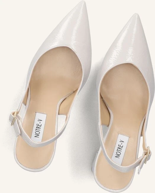 Notre-V 27113 Slingbacks aus Leder – Eleganz in Weiß 6 Notre-V 27113 Slingbacks aus Leder – Eleganz in Weiß – Bild 4