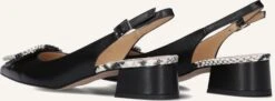Notre-V Slingbacks 3341 Damen-Pumps in Schwarz mit Schlangenmuster -Teveo Geschaft 309836 3