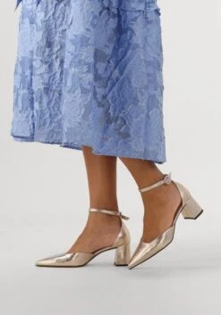 Notre-V Goldene Leder-Pumps mit elegantem Blockabsatz 11 Notre-V Goldene Leder-Pumps mit elegantem Blockabsatz -Teveo Geschaft 309842 8