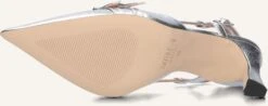 Notre-V 7212 Silberne Leder-Slingbacks mit Pfennigabsatz 8 Notre-V 7212 Silberne Leder-Slingbacks mit Pfennigabsatz -Teveo Geschaft 309843 4