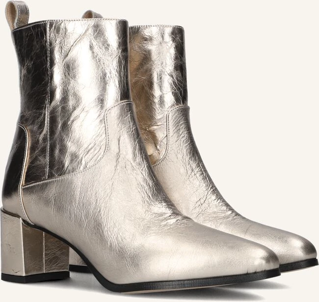 Notre-V 8543 Damen Stiefeletten in Gold: Exklusive Leder-Boots 3 Notre-V 8543 Damen Stiefeletten in Gold: Exklusive Leder-Boots