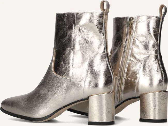 Notre-V 8543 Damen Stiefeletten in Gold: Exklusive Leder-Boots 4 Notre-V 8543 Damen Stiefeletten in Gold: Exklusive Leder-Boots – Bild 2