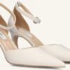 Notre-V 7225 Cream Leather Pumps with Buckle Detail 2 Notre-V 7225 Cream Leather Pumps with Buckle Detail -Teveo Geschaft 309877 1