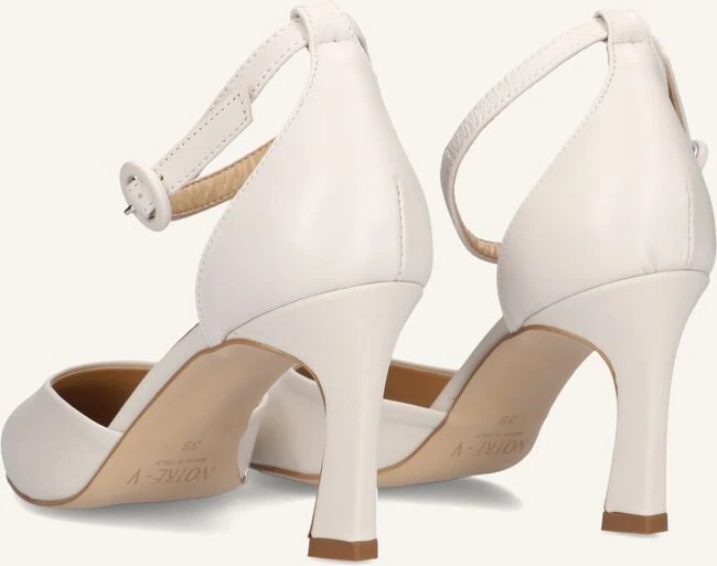 Notre-V 7225 Cream Leather Pumps with Buckle Detail 4 Notre-V 7225 Cream Leather Pumps with Buckle Detail – Bild 2
