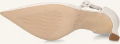 Notre-V 7225 Cream Leather Pumps with Buckle Detail 9 Notre-V 7225 Cream Leather Pumps with Buckle Detail -Teveo Geschaft 309877 4