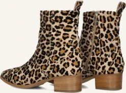 Notre-V 3231 Damen Stiefeletten in Beige mit Leo-Print -Teveo Geschaft 309885 3