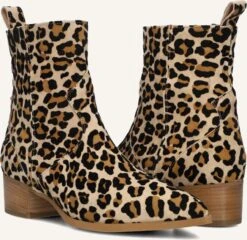 Notre-V 3231 Damen Stiefeletten in Beige mit Leo-Print -Teveo Geschaft 309885 5